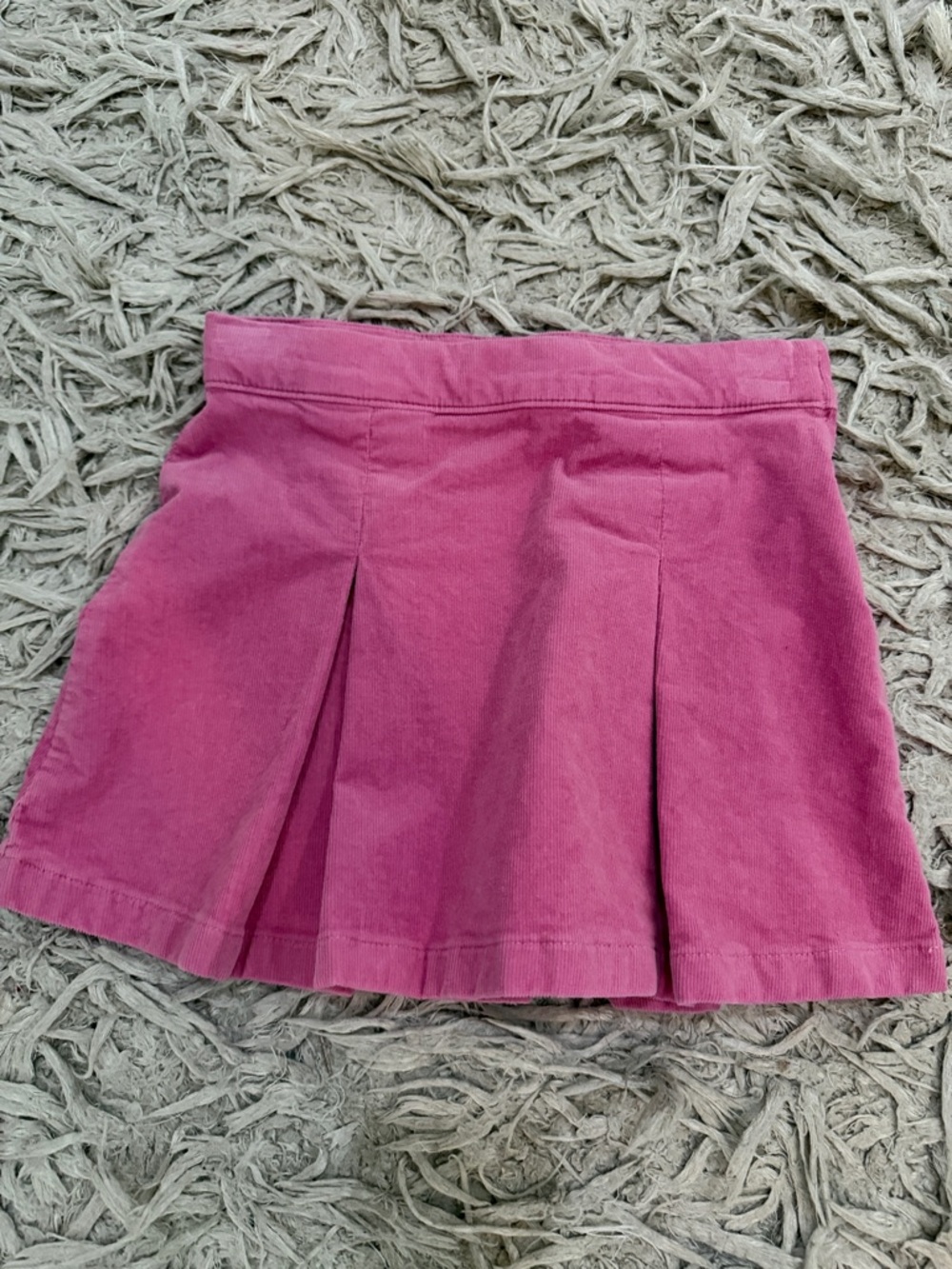 Crewcuts Pink Corduroy Pleated Mini Skirt